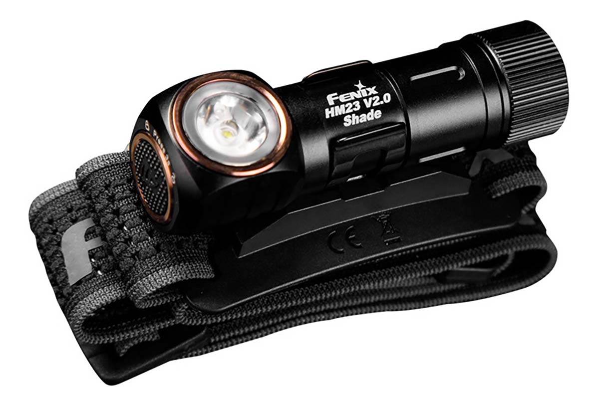 налобный фонарь с красным светом Fenix HM23 V2.0 shade