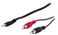 кабель межблочный Gembird 3.5mm>2xRCA 5.0m (M/M) CCA-458-5M 