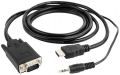 адаптер Cablexpert HDMI>VGA 19M/15F-1,8м 