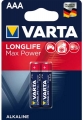 батарейки (2 шт.) Varta LR03/AAA LONGLIFE Max Power-2BL 