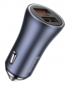 автомобильное зарядное устройство Baseus Golden Contactor Pro Dual Quick Charger Car Charger U+U 40W dark gray