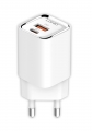 быстрое зарядное устройство LDNIO A2317C 30W PD/QC3.0 Fast Charger white