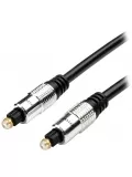 кабель оптический ATcom Toslink-Toslink 5м black silver