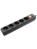 сетевой фильтр Гарнизон EHL-4 0,5 м/5 розеток черный