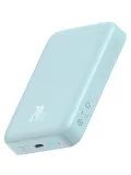 внешний аккумулятор c магнитной зарядкой iPhone Baseus Magnetic Mini Wireless Fast Charge Power Bank 10000mAh 20W blue