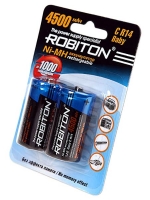 аккумуляторы (2 шт.) Robiton 4500 mAh R14/C-2BL