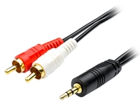 переходник ATcom 1.5 m jack3.5(m)->2RCA(m)