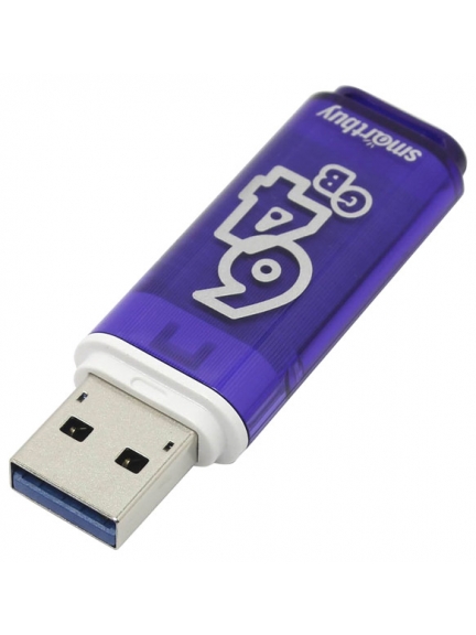 флешка USB 3.0 SmartBuy Glossy series 3.0  64Gb