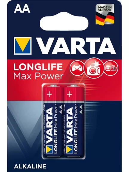 батарейки (2 шт.) Varta LR6/AA LONGLIFE Max Power-2BL