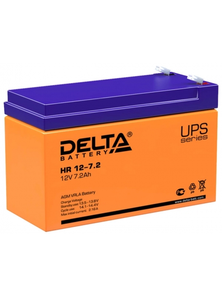 аккумулятор для ИБП Delta HR 12-7.2