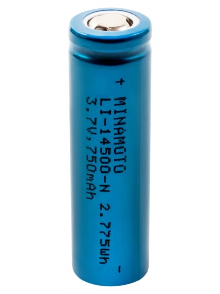 литиевый аккумулятор 3.7v Minamoto Li-14500-N 750mAh без защиты