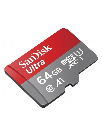 карта памяти SanDisk 64GB microSDXC Cl10 UHS-1 Ultra Android 100MB/s без адап