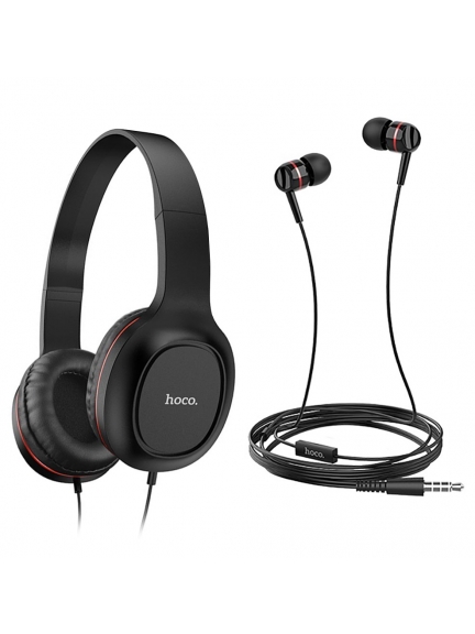 набор наушников для телефона Hoco W24 Enlighten headphones with mic set