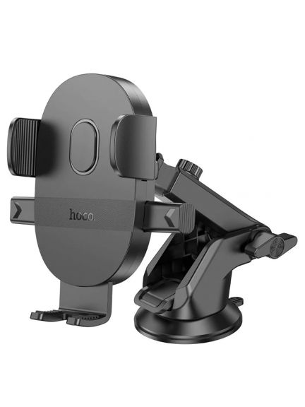 держатель для телефона на торпеду со штангой Hoco H19 Mighty one-button car holder (center console)