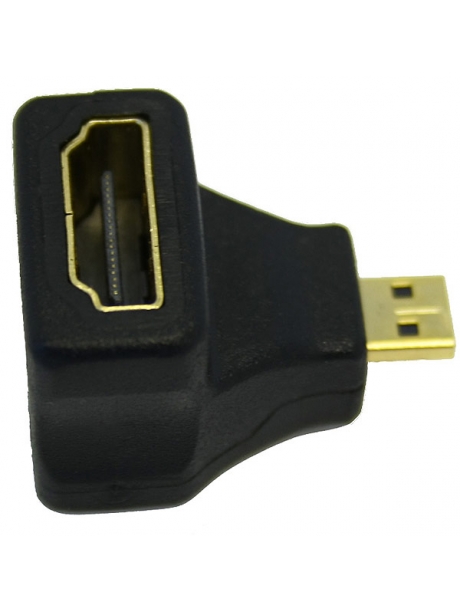 адаптер Gembird HDMI-microHDMI 19F/19M угловой 