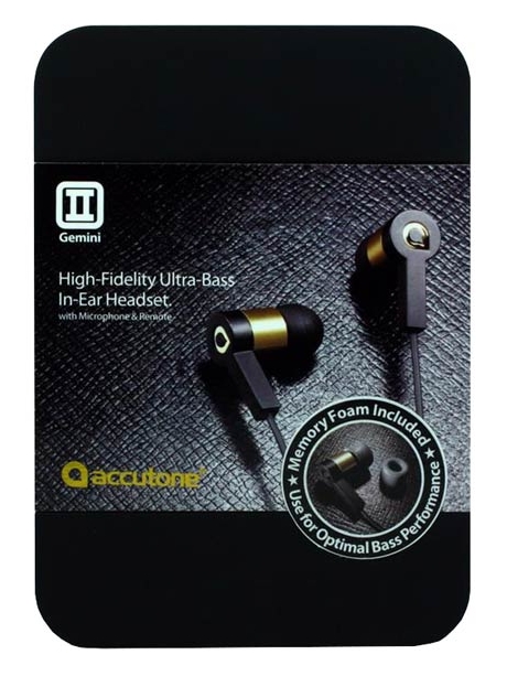 наушники с микрофоном Accutone Gemini 