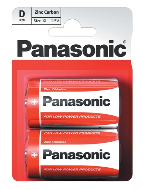 батарейки (2 шт.) Panasonic R20/D-2S 
