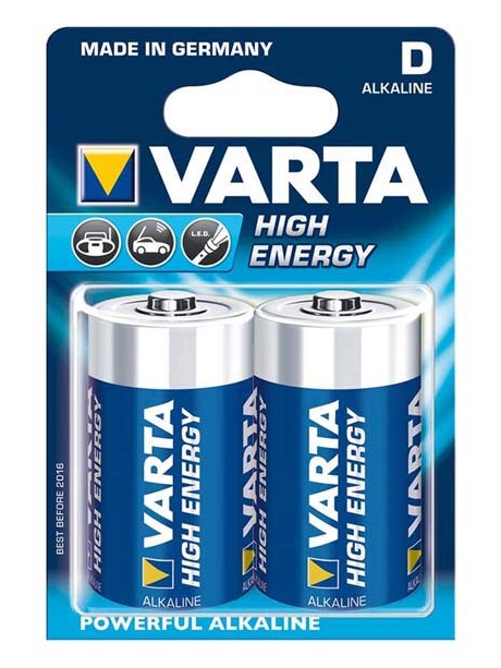 батарейки (2 шт.) Varta LR20/D LONGLIFE Power 2BL 