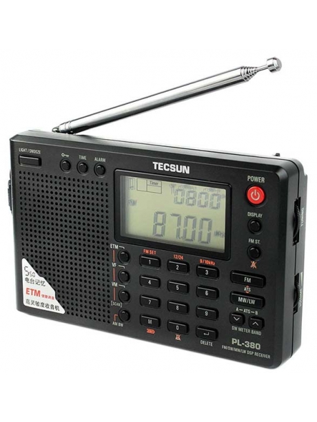 цифровой радиоприемник с хорошим приемом Tecsun PL-380 (export version) black