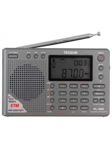цифровой радиоприемник с хорошим приемом Tecsun PL-380 (export version) grey