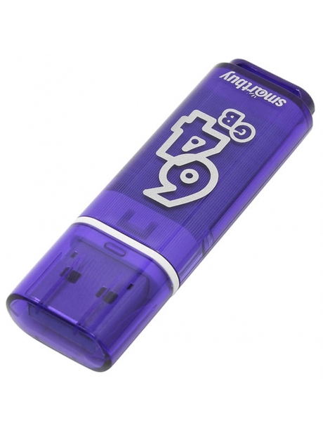 флешка USB 3.0 SmartBuy Glossy series 3.0  64Gb dark blue