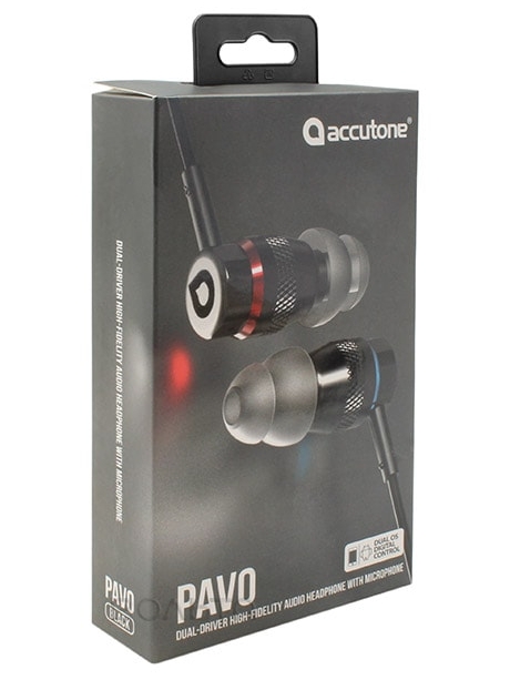 наушники с микрофоном Accutone Pavo black