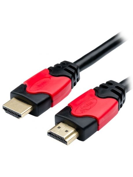 HDMI кабель ATcom HDMI>HDMI 3.0м v1.4 red/gold