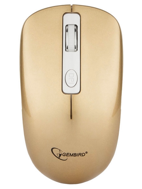 бесшумная беспроводная мышь Gembird MUSW-400 pink gold