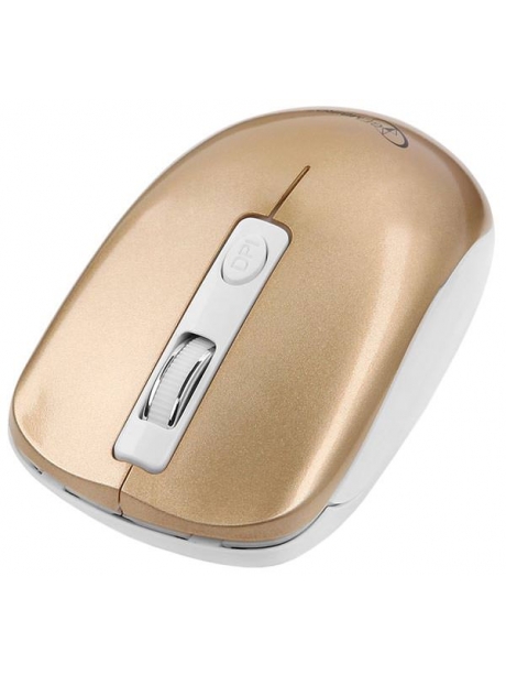 бесшумная беспроводная мышь Gembird MUSW-400 pink gold