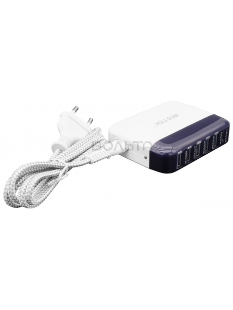 зарядное устройство USB 6 портов Bestek Multi-port USB charger MRU060C white