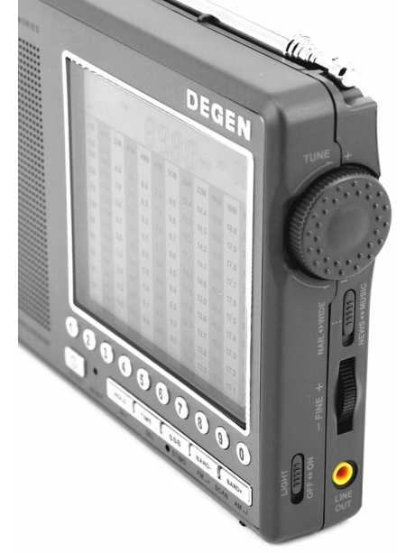 всеволновый радиоприемник высокого класса Degen DE1103 DSP titanium