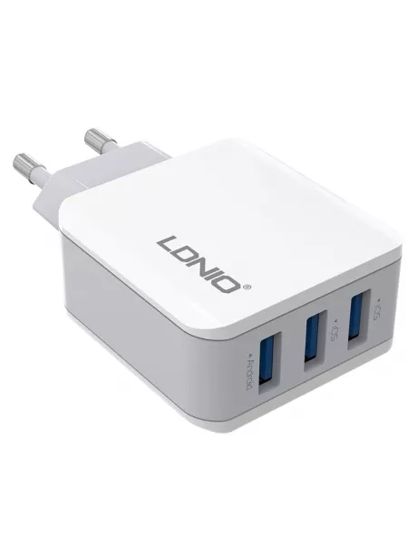 USB зарядное устройство LDNIO A3301 3USB*3,1A white