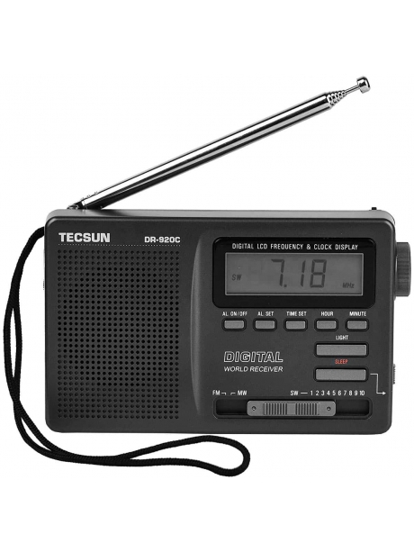 карманный радиоприемник с цифровой шкалой​ Tecsun DR-920C (export version) black