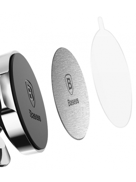 металлические пластины для магнитного держателя Baseus Magnet iron Suit silver