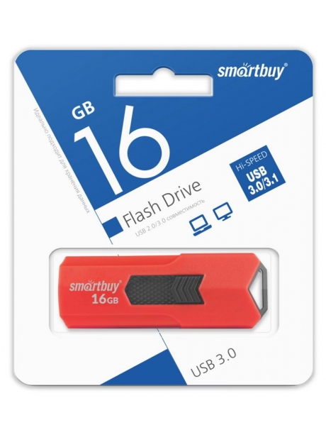 флешка USB SmartBuy STREAM 16Gb 3.0 red