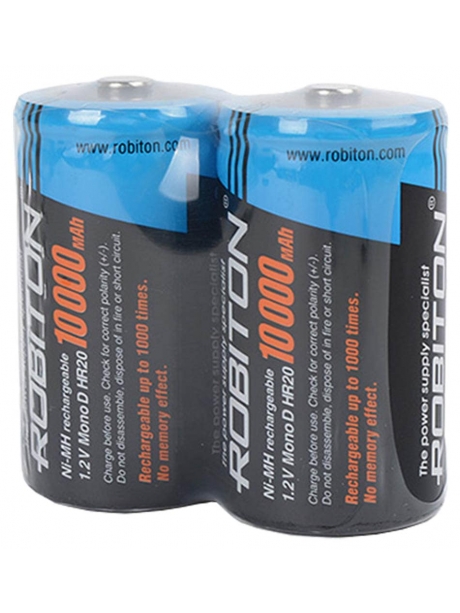 аккумулятор (2 шт) Robiton 10000 mAh R20/D-SR2 