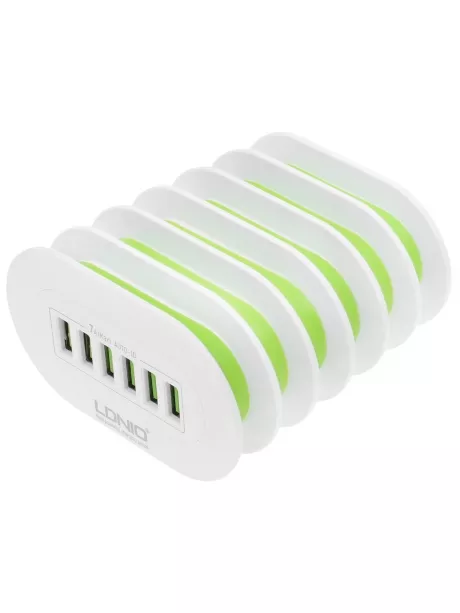 настольное зарядное устройство LDNIO A6702 6USB/7А white