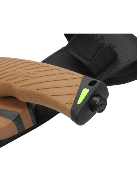 туристический нож с огнивом и точилкой Ganzo G803 desert yellow