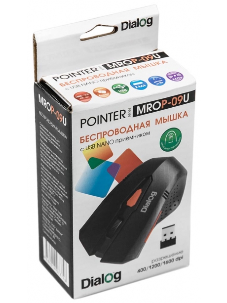беспроводная мышь Dialog MROP-09U black