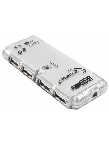 концентратор USB 2.0 Gembird UHB-C244 silver