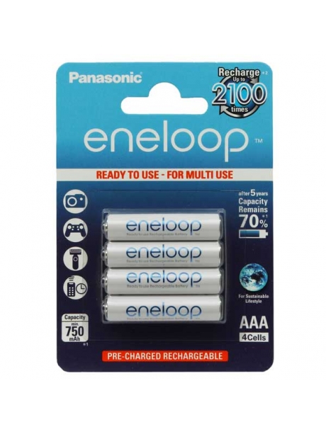 аккумулятор Panasonic 750 mAh R03/AAA Eneloop BK-4MCCE/4BE-4BL 