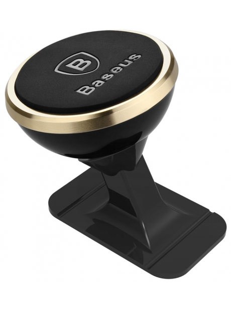 магнитный автомобильный держатель на торпедо Baseus 360 Rotation Magnetic Mount gold