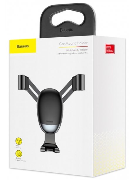 держатель в воздуховод Baseus Mini gravity holder black