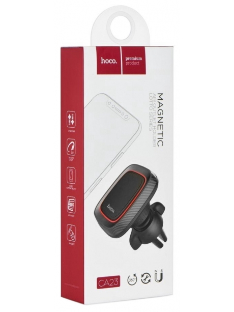 держатель на воздуховод Hoco CA23 Lotto series magnetic air outlet  holder black