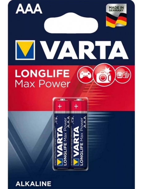 батарейки (2 шт.) Varta LR03/AAA LONGLIFE Max Power-2BL 