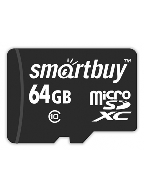 карта памяти SmartBuy 64Gb microSDXC Class 10 без адаптера 