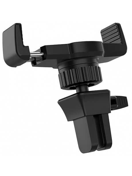 держатель Hoco CA38 Platinum sharp air outlet in-car holder black