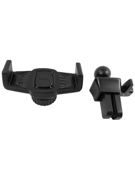 держатель Hoco CA38 Platinum sharp air outlet in-car holder black