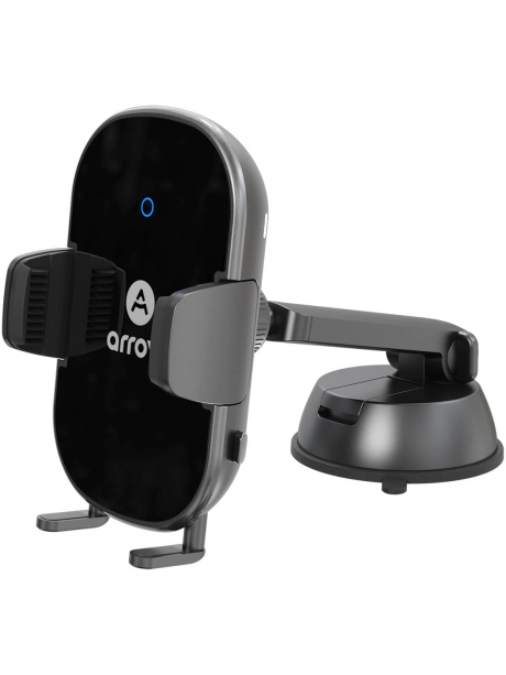 держатель с беспроводной зарядкой на торпедо Arroys Dash-W1 Auto black