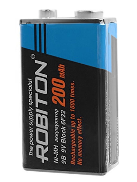 аккумулятор Robiton 200 mAh 6F22/Крона-SR1 